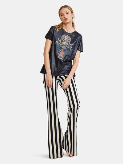 MIDHEAVEN DENIM Stella Striped Flare Pant product