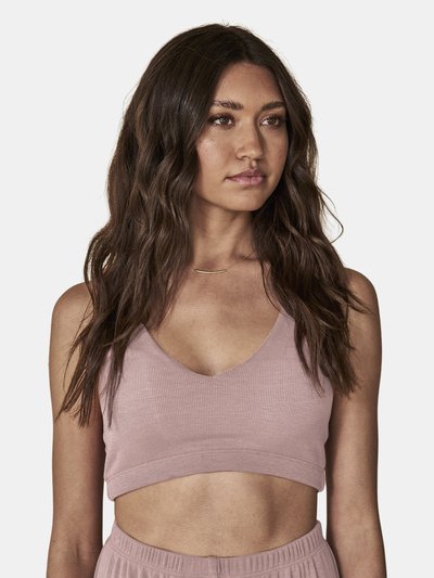 MIDHEAVEN DENIM The Luna Bralette in Dusty Rose product