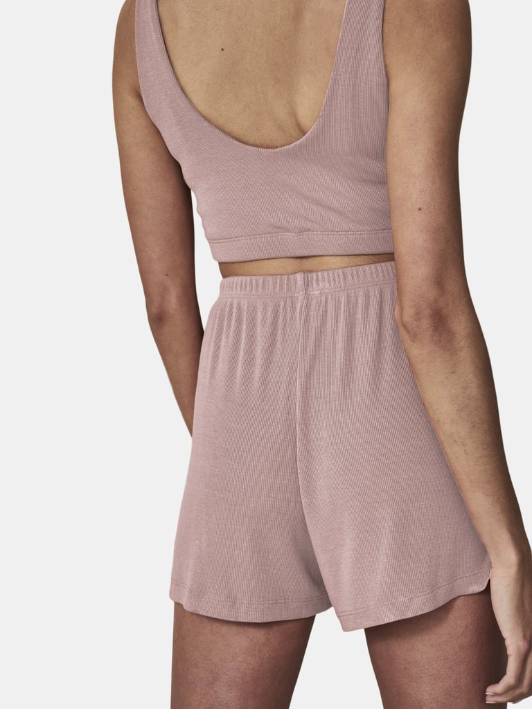 The Luna Short in Dusty Rose