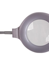 LED Task Light and Magnifier Table Lamp w/ Pincushion Base