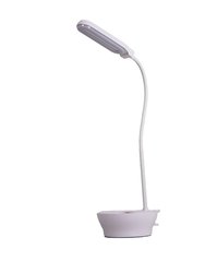 LED Task Light Table Lamp w/ Pincushion Base - White