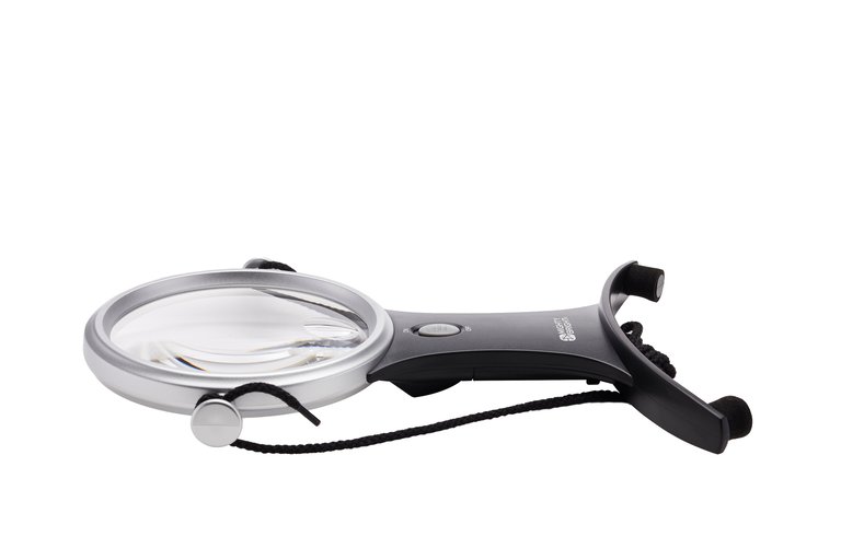 Lighted 4" Hands-Free Magnifier
