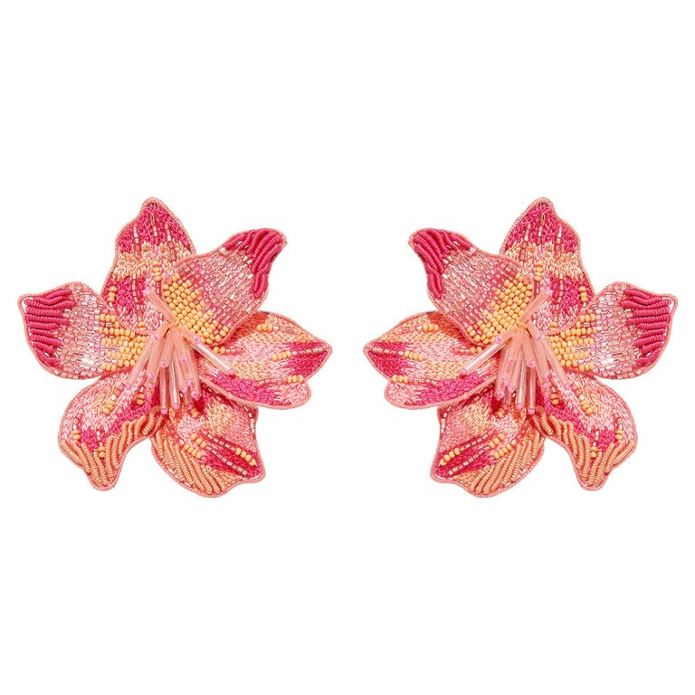 Margarite Earrings - Hot Pink