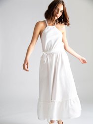 Amanda Open-Back Dress - Pure White