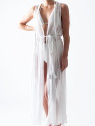 Calypso Gauze Dream Coverup - Pure White