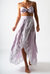 Clarice Embroidered Wrap Skirt in Lavender - Lavender