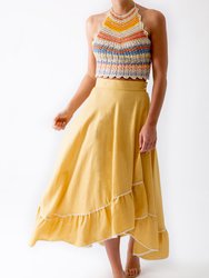 Marika Linen Skirt - Turmeric