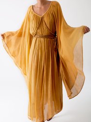 Nevaeh Tie-Dye Gauze Goddess Dress - Amber