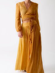 Solange Gauze Beach Pant - Amber