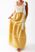 Three-Tier Juniper Dress with Flower Lace - Turmeric