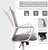 Milemont Office Chair, Mid Back Mesh Office Computer Swivel Desk Task Chair, Ergonomic Executive Chair with Armrests