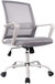 Milemont Office Chair, Mid Back Mesh Office Computer Swivel Desk Task Chair, Ergonomic Executive Chair with Armrests - Grey