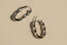 Twisted Oval Hoops - Silver