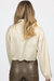 Cropped Silky Button Blouse In Champagne