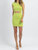 Nights Ribbed Mini Dress In Neon Apple