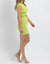 Nights Ribbed Mini Dress In Neon Apple