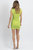 Nights Ribbed Mini Dress In Neon Apple