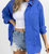 Relaxed Fit Button Down In Royal Blue