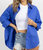 Relaxed Fit Button Down In Royal Blue - Royal Blue