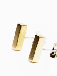 Bar Earrings - Brass