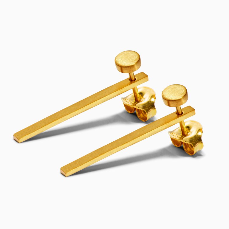 Compass Earrings - Gold