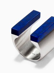 Gamma Ring - Silver/Lapis lazuli