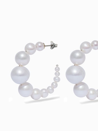MING YU WANG Iris Earrings - Silver product