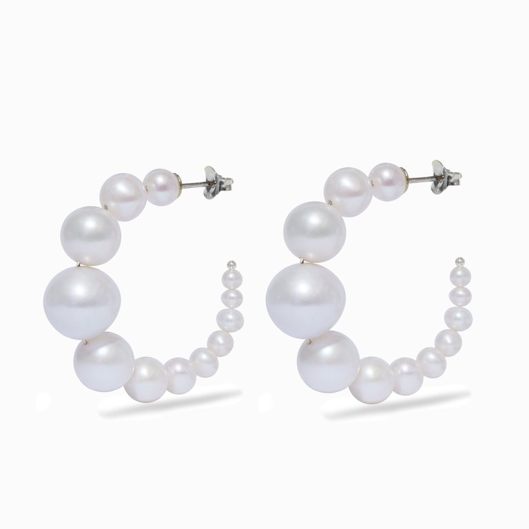 Iris Earrings - Silver - Silver