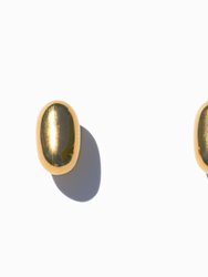 Mini Bean Earrings - Gold
