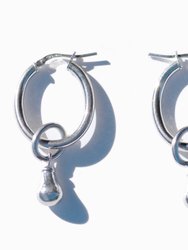 Pear Drop Earrings - Silver