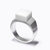 Pixel Ring - Silver/white Agate