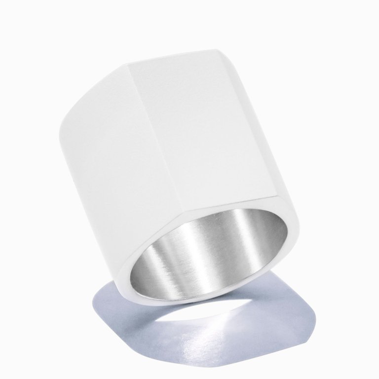 Primer Ring - Silver/Matte White