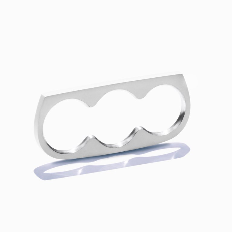 Singular Ring - Silver/Matte White