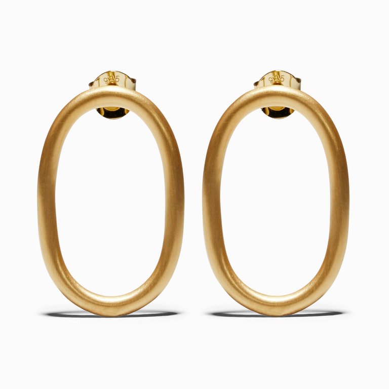 Sub Earrings - Brass