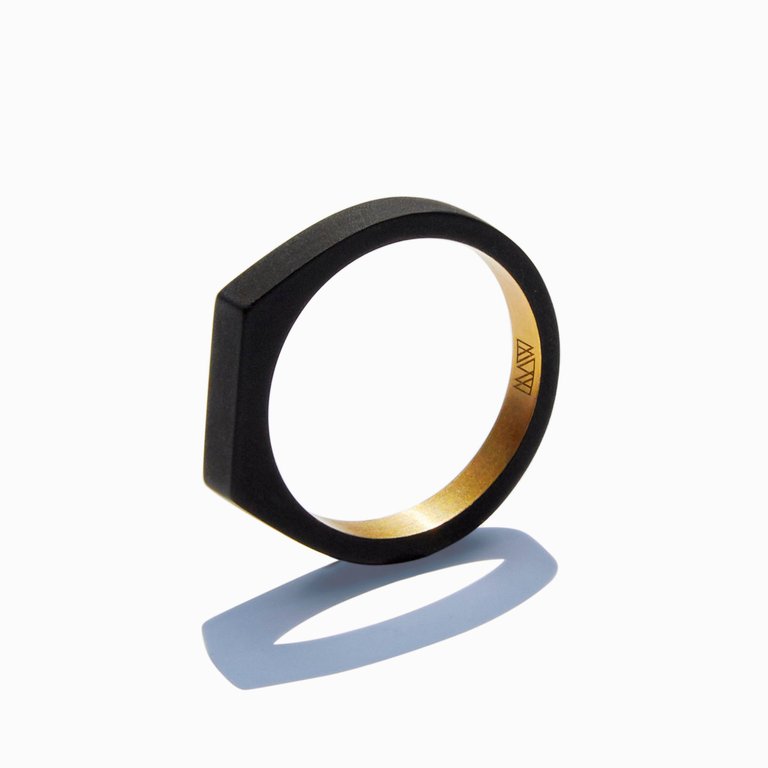 Theorem Ring - Brass/Matte Black