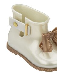 White Pearl Mini Sugar Rain Boot - White Pearl