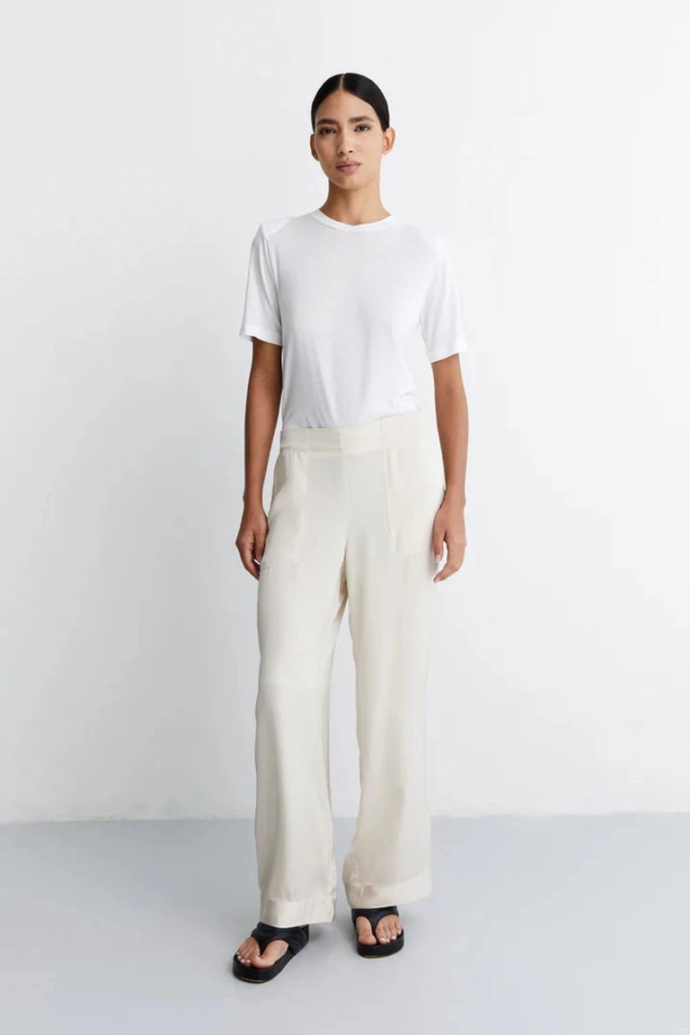 Sarah Palazzo Pant - Ivory