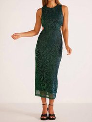Astrid Cutout Midi Dress - Emerald