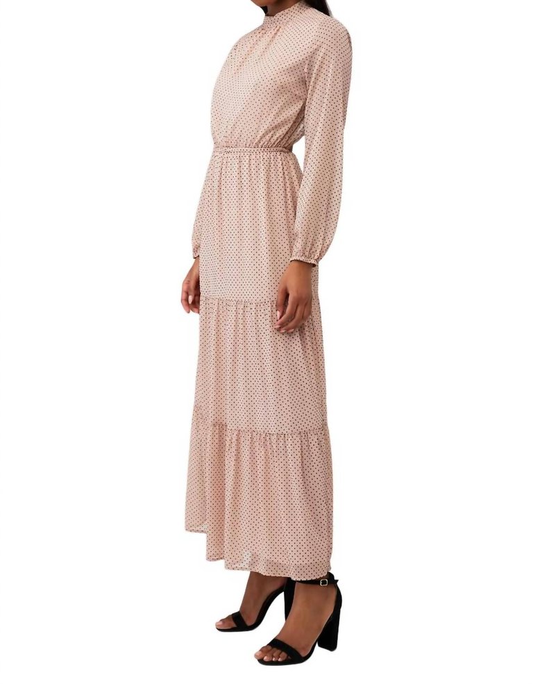 Be Someone Maxi Dress In Blush/black