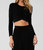 Chaima Twist Front Top - Black