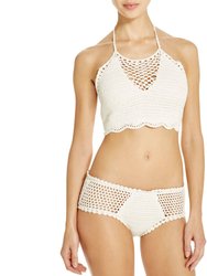 Dreamweaver Crochet Style Bikini Bottoms - Ivory