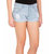 Keepsake Denim Frayed Cotton Jean Short - Light Blue