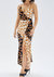 Nour Cami Wrap Midi Dress In Multi - Multi