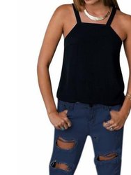 Paper Planes Apron Style Cami - Black