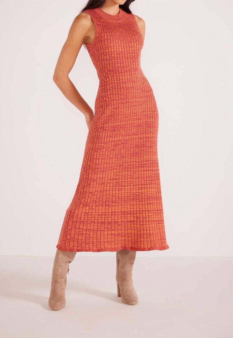 Raphael Knit Midi Dress In Amber