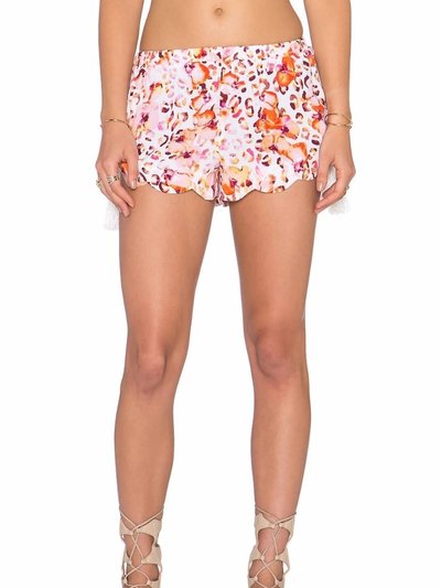 Minkpink Sea Animal Floral Tassel Side Ruched Shorts Pants product