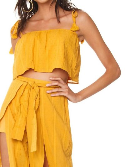 Minkpink Shady Crop Cami In Orange/yellow product