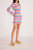 Wilma Pointelle Knit Dress In Multi Stripe