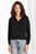 100% Cashmere Ls Shrunken V Neck