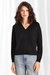 100% Cashmere Ls Shrunken V Neck